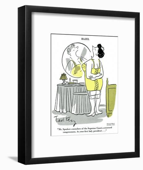 Hazel Cartoon-Ted Key-Framed Giclee Print