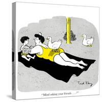 Hazel Cartoon-Ted Key-Stretched Canvas