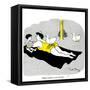 Hazel Cartoon-Ted Key-Framed Stretched Canvas