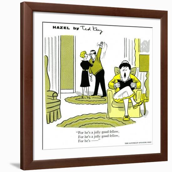 Hazel Cartoon-Ted Key-Framed Giclee Print