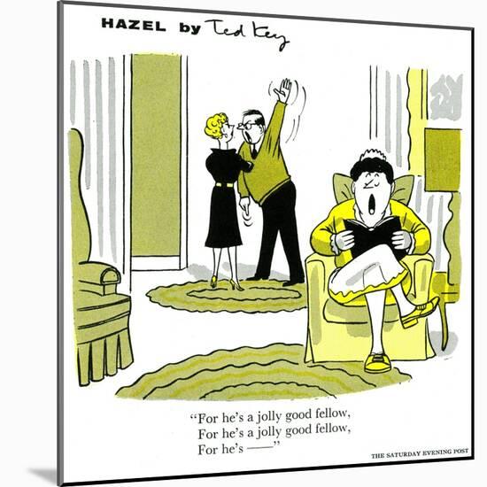 Hazel Cartoon-Ted Key-Mounted Giclee Print