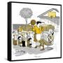 Hazel Cartoon-Ted Key-Framed Stretched Canvas