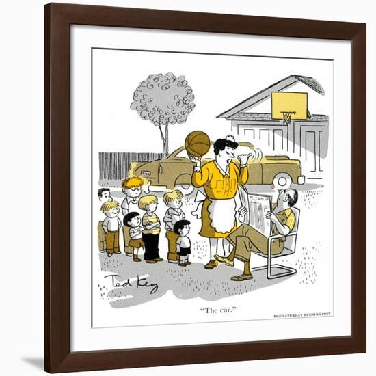 Hazel Cartoon-Ted Key-Framed Giclee Print