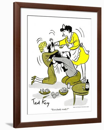 Hazel Cartoon-Ted Key-Framed Giclee Print