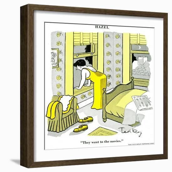 Hazel Cartoon-Ted Key-Framed Giclee Print