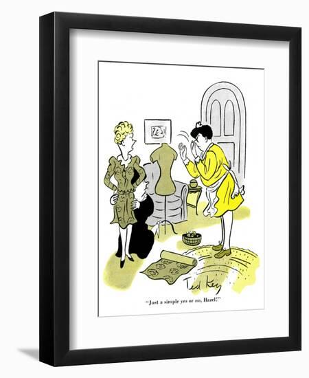 Hazel Cartoon-Ted Key-Framed Giclee Print