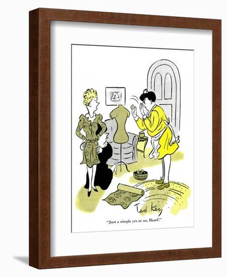 Hazel Cartoon-Ted Key-Framed Giclee Print