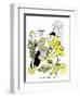 Hazel Cartoon-Ted Key-Framed Giclee Print