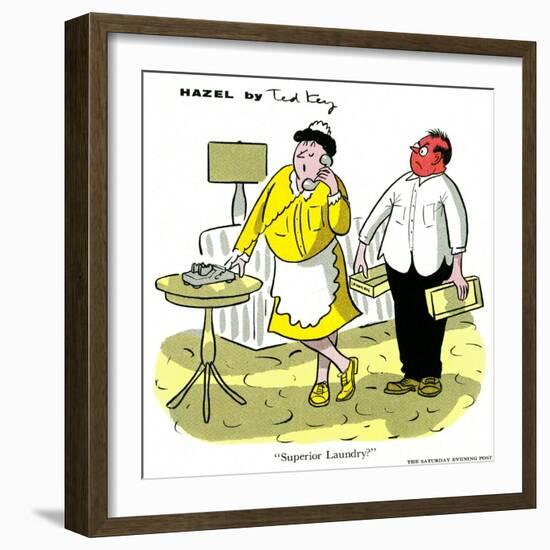 Hazel Cartoon-Ted Key-Framed Giclee Print