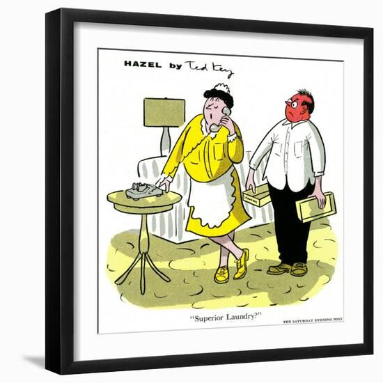 Hazel Cartoon-Ted Key-Framed Giclee Print