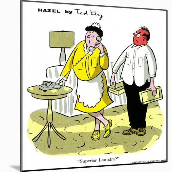 Hazel Cartoon-Ted Key-Mounted Giclee Print