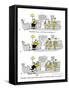 Hazel Cartoon-Ted Key-Framed Stretched Canvas