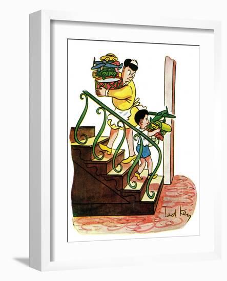 Hazel Cartoon-Ted Key-Framed Giclee Print