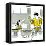 Hazel Cartoon-Ted Key-Framed Stretched Canvas