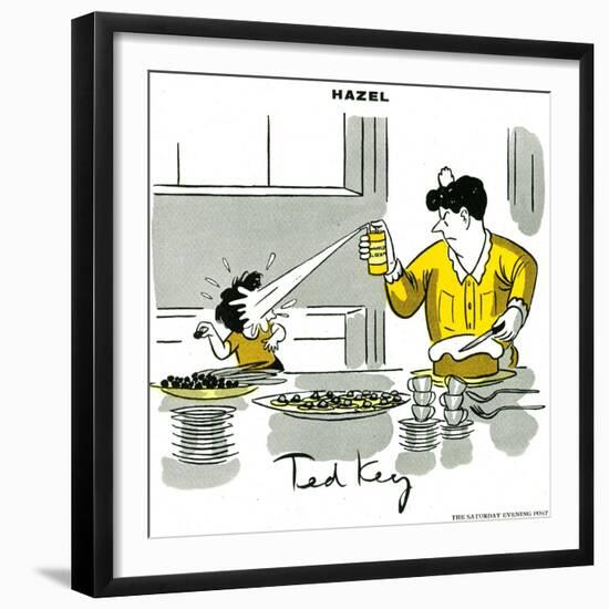 Hazel Cartoon-Ted Key-Framed Giclee Print