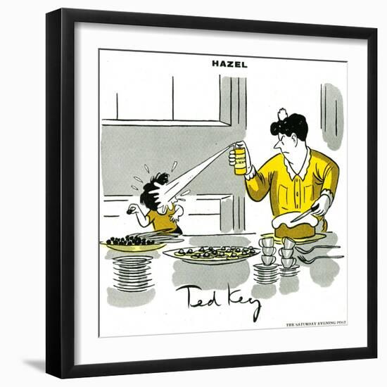 Hazel Cartoon-Ted Key-Framed Giclee Print