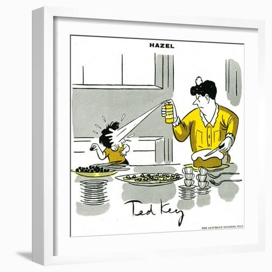 Hazel Cartoon-Ted Key-Framed Giclee Print