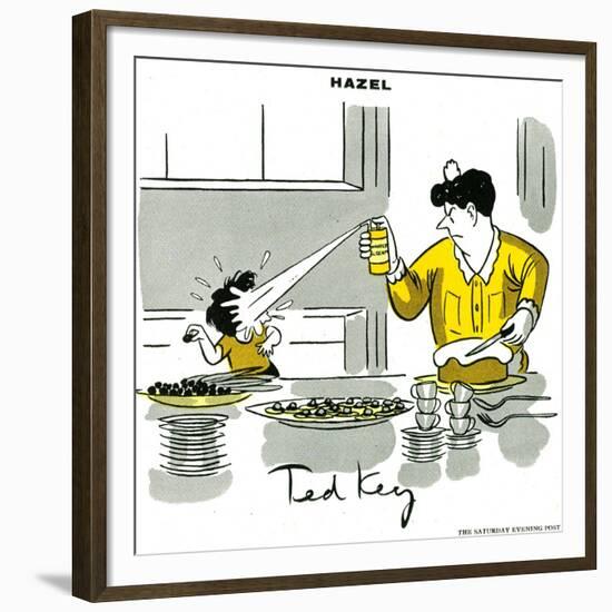 Hazel Cartoon-Ted Key-Framed Giclee Print