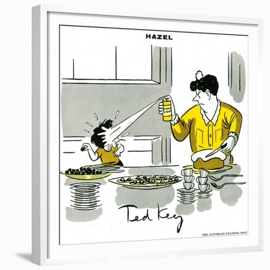 Hazel Cartoon-Ted Key-Framed Giclee Print