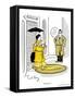 Hazel Cartoon-Ted Key-Framed Stretched Canvas