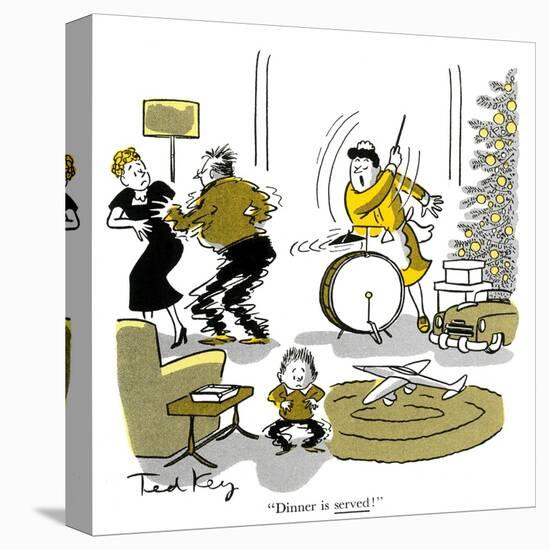 Hazel Cartoon-Ted Key-Stretched Canvas