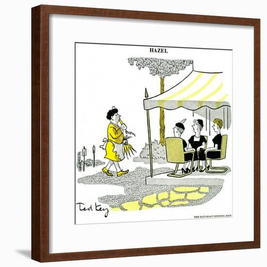 Hazel Cartoon-Ted Key-Framed Giclee Print