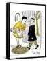 Hazel Cartoon-Ted Key-Framed Stretched Canvas