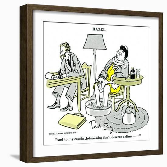 Hazel Cartoon-Ted Key-Framed Giclee Print