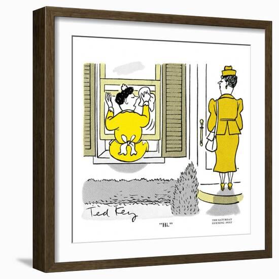 Hazel Cartoon-Ted Key-Framed Giclee Print