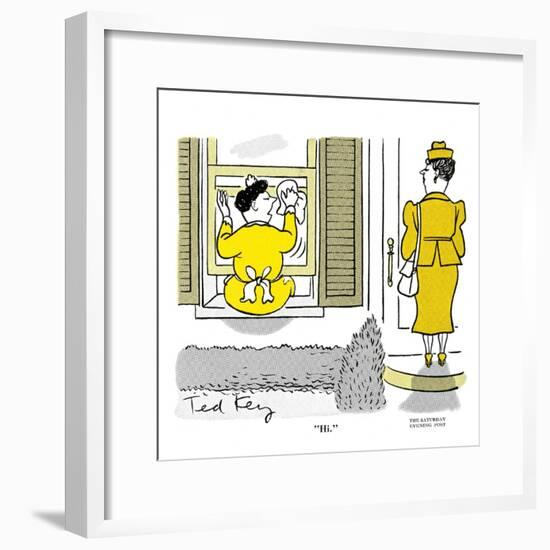 Hazel Cartoon-Ted Key-Framed Giclee Print