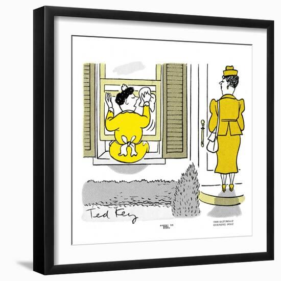 Hazel Cartoon-Ted Key-Framed Giclee Print