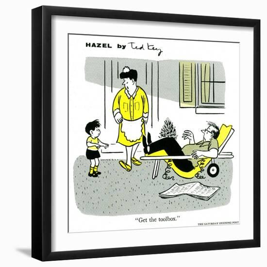 Hazel Cartoon-Ted Key-Framed Giclee Print