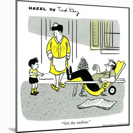 Hazel Cartoon-Ted Key-Mounted Giclee Print