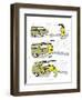 Hazel Cartoon-Ted Key-Framed Giclee Print