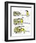 Hazel Cartoon-Ted Key-Framed Giclee Print