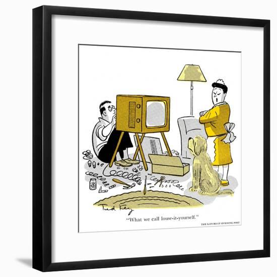 Hazel Cartoon-Ted Key-Framed Giclee Print