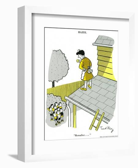 Hazel Cartoon-Ted Key-Framed Giclee Print