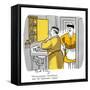 Hazel Cartoon-Ted Key-Framed Stretched Canvas