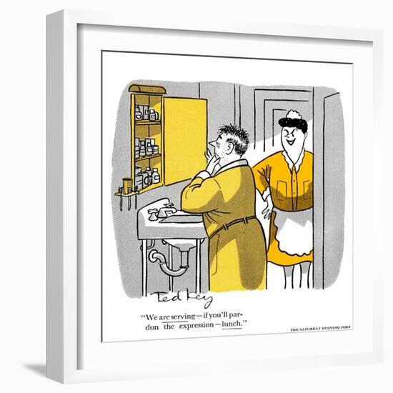 Hazel Cartoon-Ted Key-Framed Giclee Print