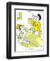 Hazel Cartoon-Ted Key-Framed Giclee Print