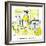 Hazel Cartoon-Ted Key-Framed Giclee Print