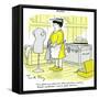 Hazel Cartoon-Ted Key-Framed Stretched Canvas