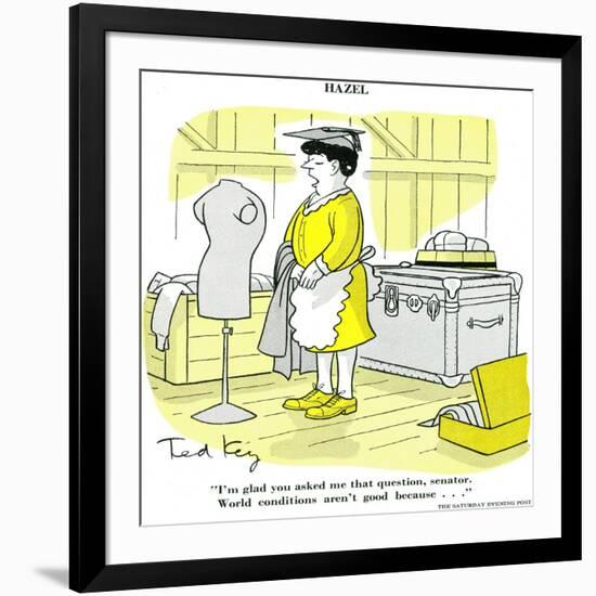 Hazel Cartoon-Ted Key-Framed Giclee Print