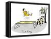 Hazel Cartoon-Ted Key-Framed Stretched Canvas