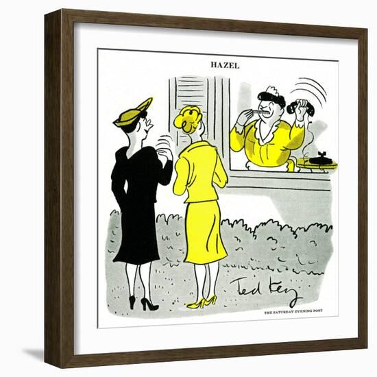 Hazel Cartoon-Ted Key-Framed Giclee Print