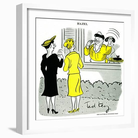 Hazel Cartoon-Ted Key-Framed Giclee Print