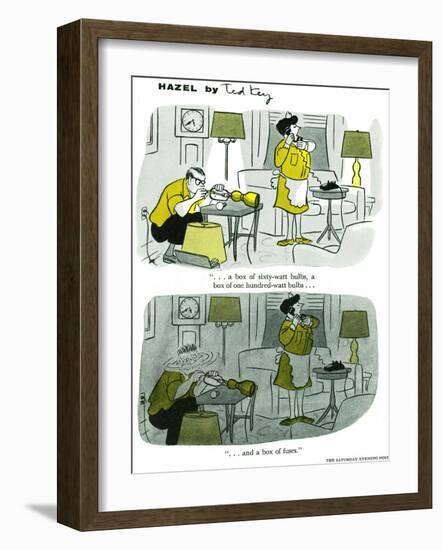 Hazel Cartoon-Ted Key-Framed Giclee Print