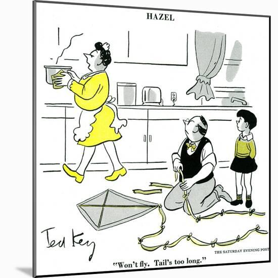 Hazel Cartoon-Ted Key-Mounted Giclee Print