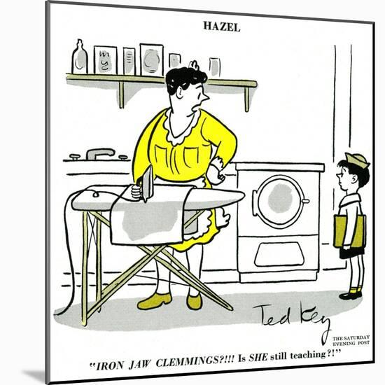 Hazel Cartoon-Ted Key-Mounted Giclee Print