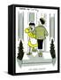 Hazel Cartoon-Ted Key-Framed Stretched Canvas